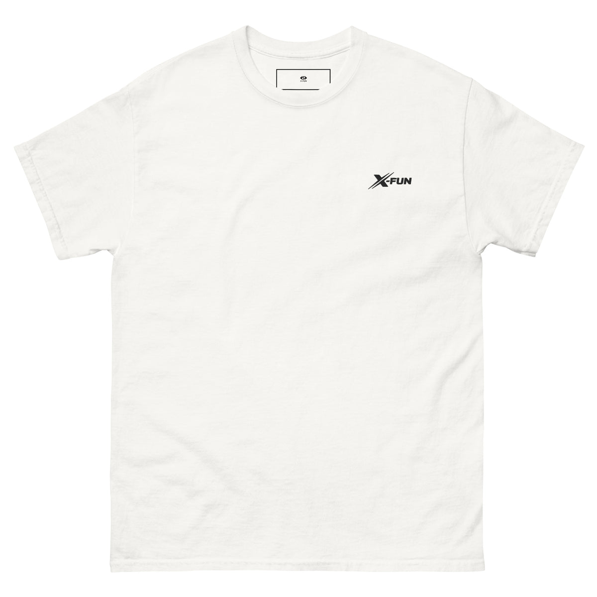 X-FUN STUDIO — T-shirt Signature — Blanc Neige — vue de face