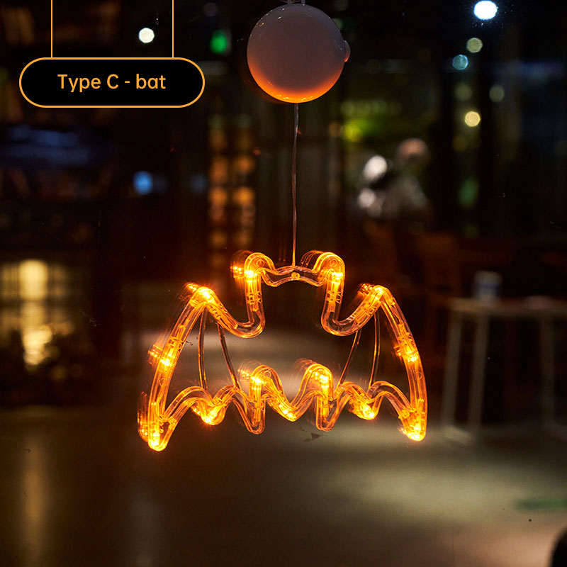 Guirnalda de luces LED con forma de calabaza para Halloween