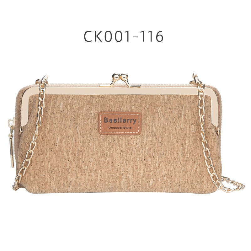 Cartera de madera de moda para mujer