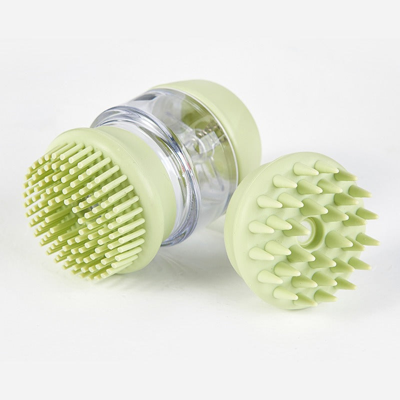 Brosse de bain en silicone pour animaux de compagnie