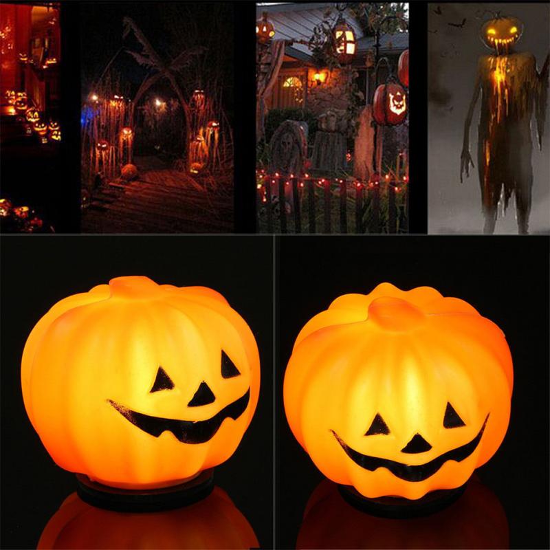 Juego de 2 luces LED de calabaza