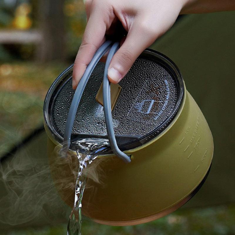 Hervidor de agua portátil plegable de silicona