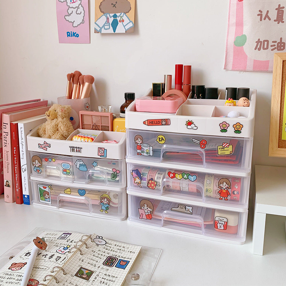 Plastic organizer with drawers