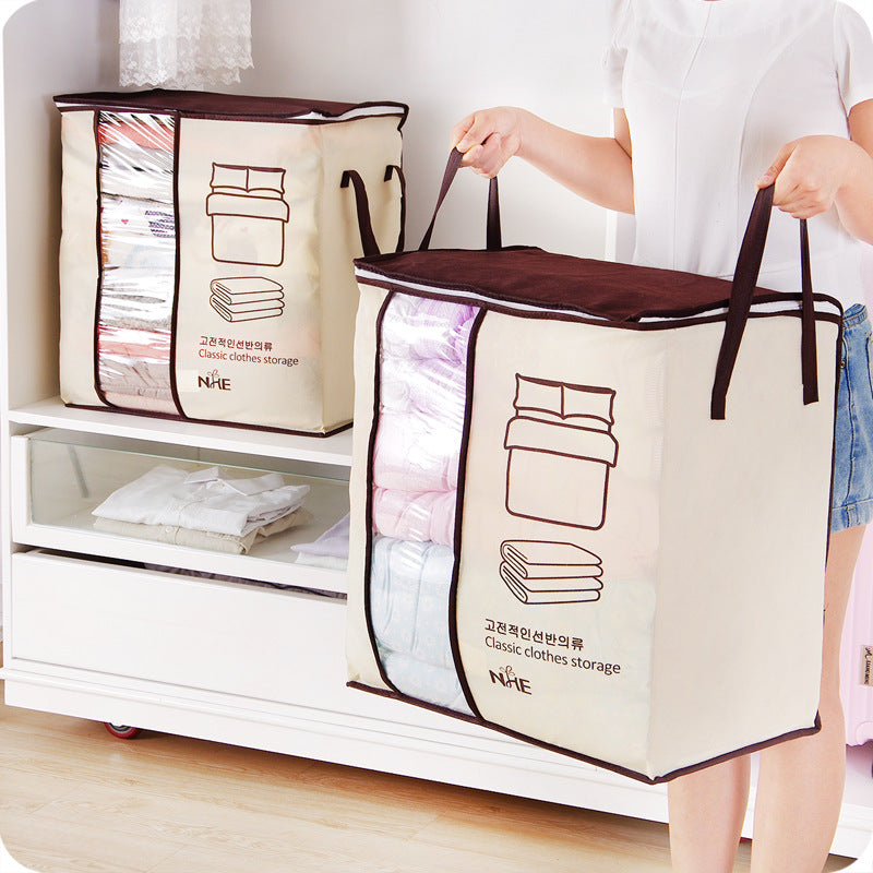 Sac de rangement pour couette non tissé de style coréen – Portable et durable