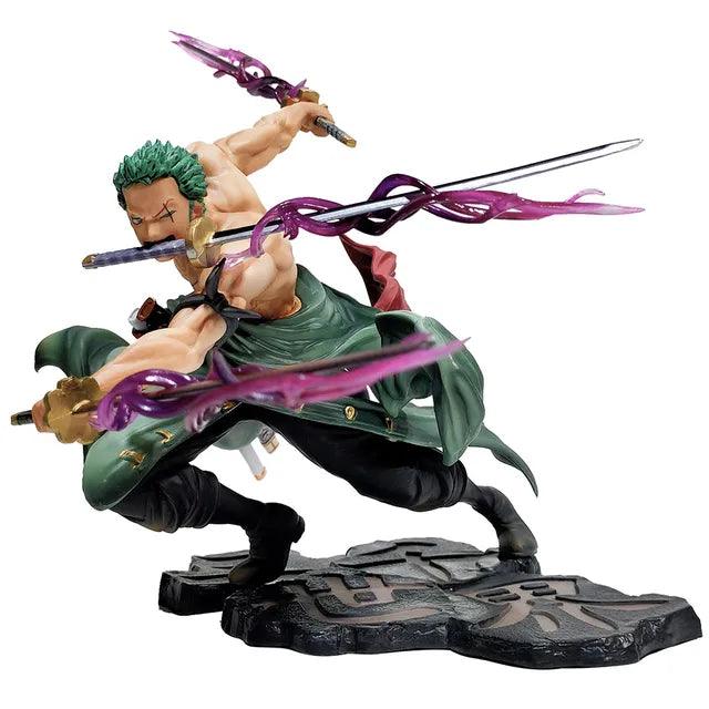 Figurine Zoro à trois lames de 18 cm