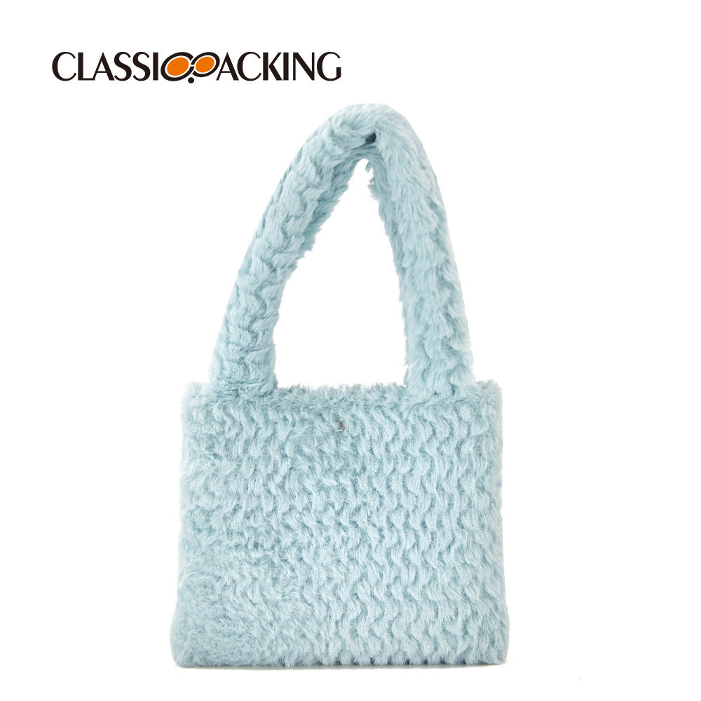 Trendy Plush Handbag