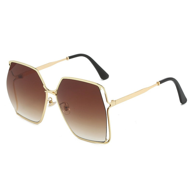 Trendy metal women's sunglasses