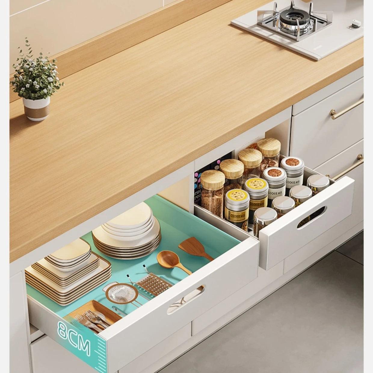 Pull-Out Drawer Dish Rack