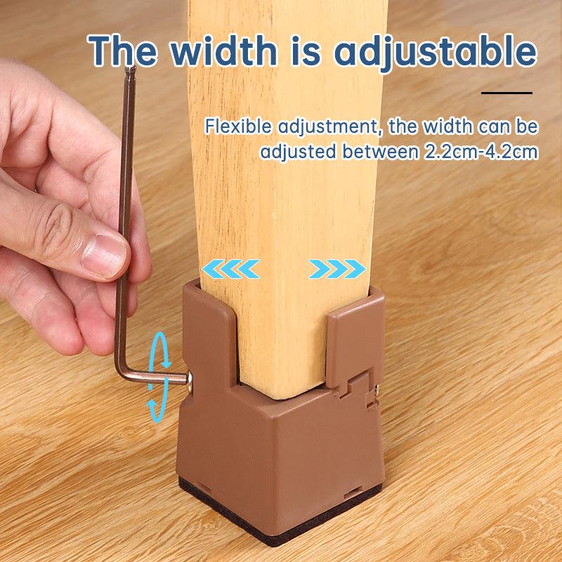 4 adjustable furniture pads