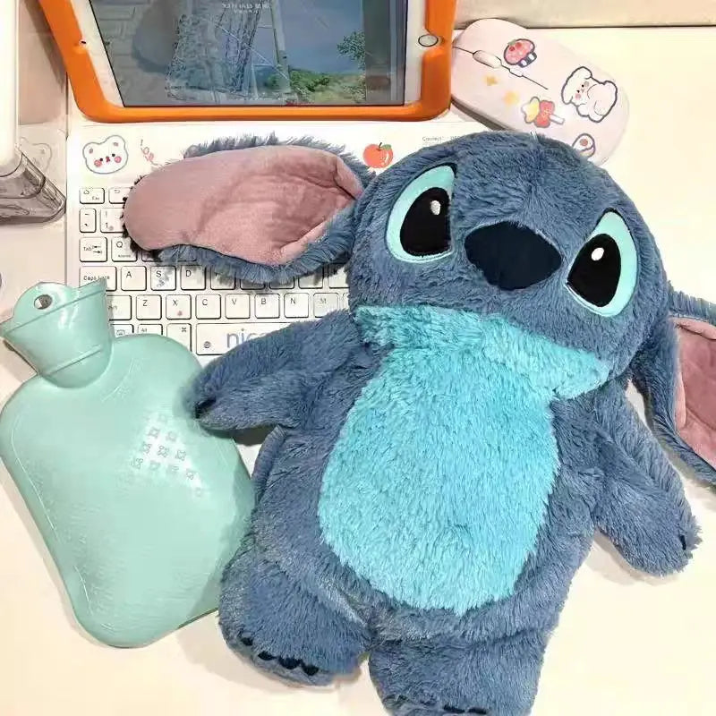 Botella de agua caliente de peluche Kawaii Lilo Stitch