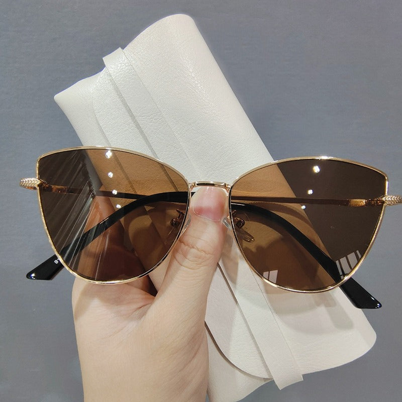 Metal Cat Eye Sunglasses Women