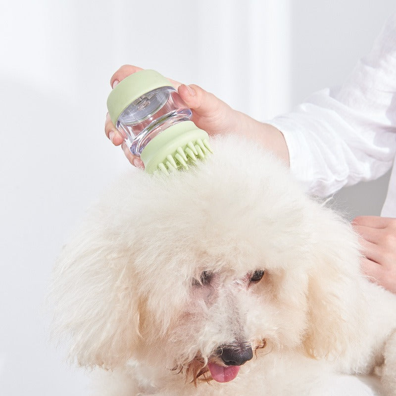 Brosse de bain en silicone pour animaux de compagnie