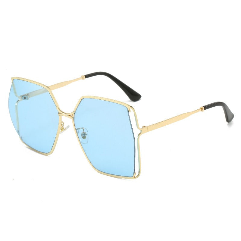 Trendy metal women's sunglasses