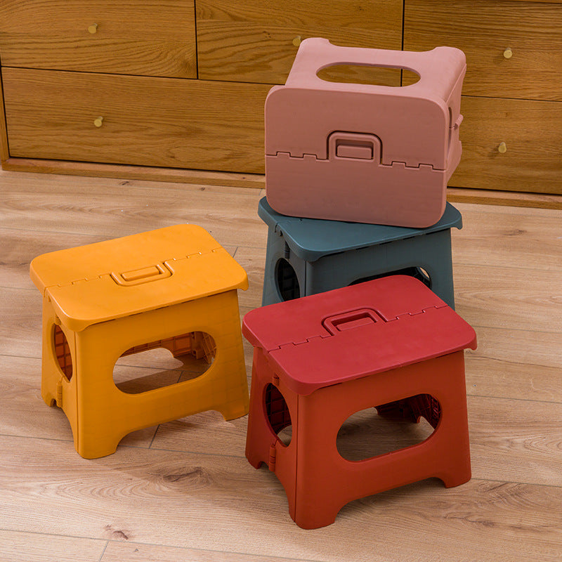 Train Maza Folding Stool: Portable, plastic, for home, subway, outdoor use