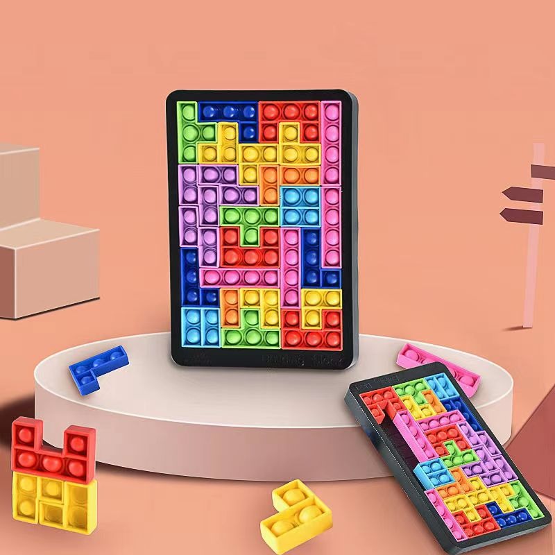 Rompecabezas de burbujas de Tetris para niños