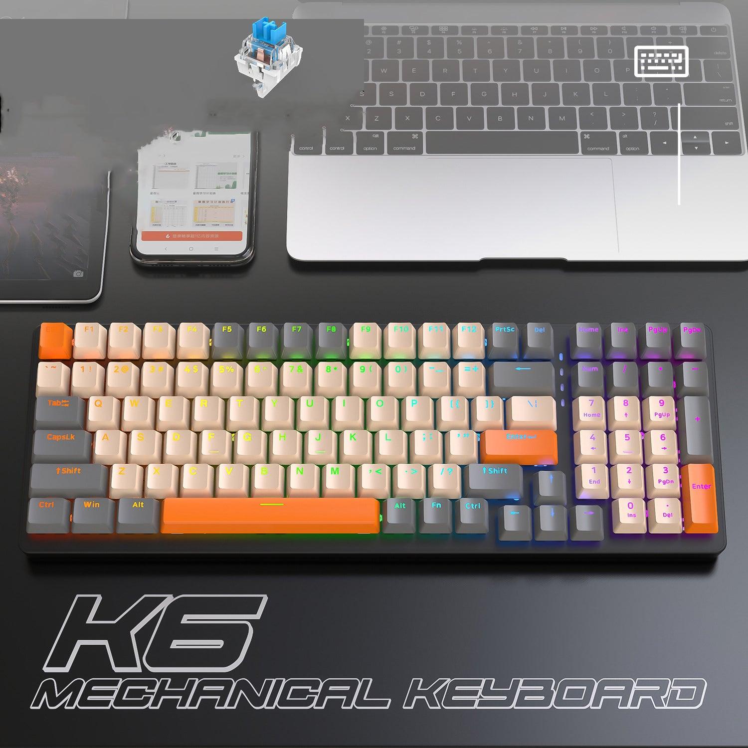 Teclado mecánico inalámbrico K6