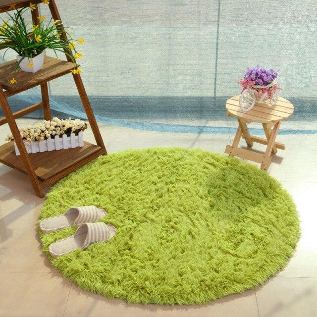 Round Faux Fur Rug