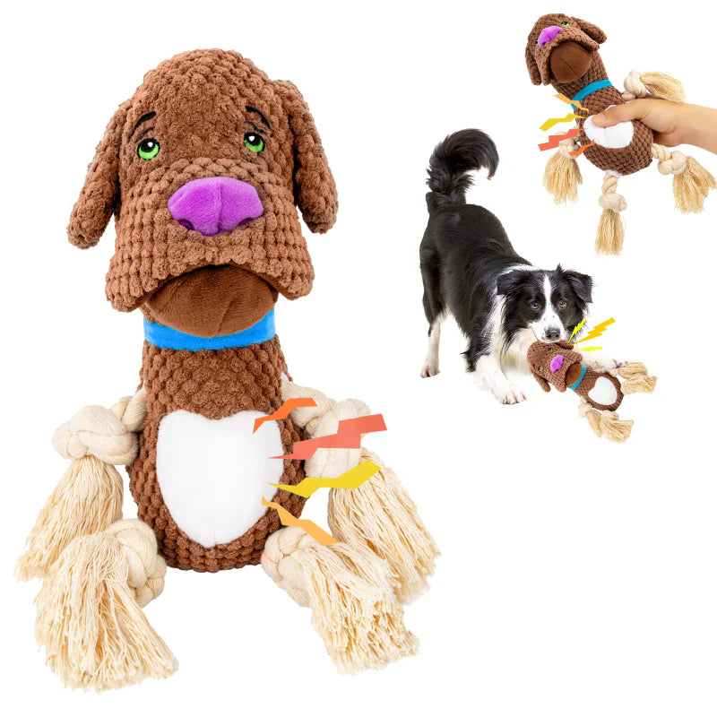 Sound plush dog toy resistant