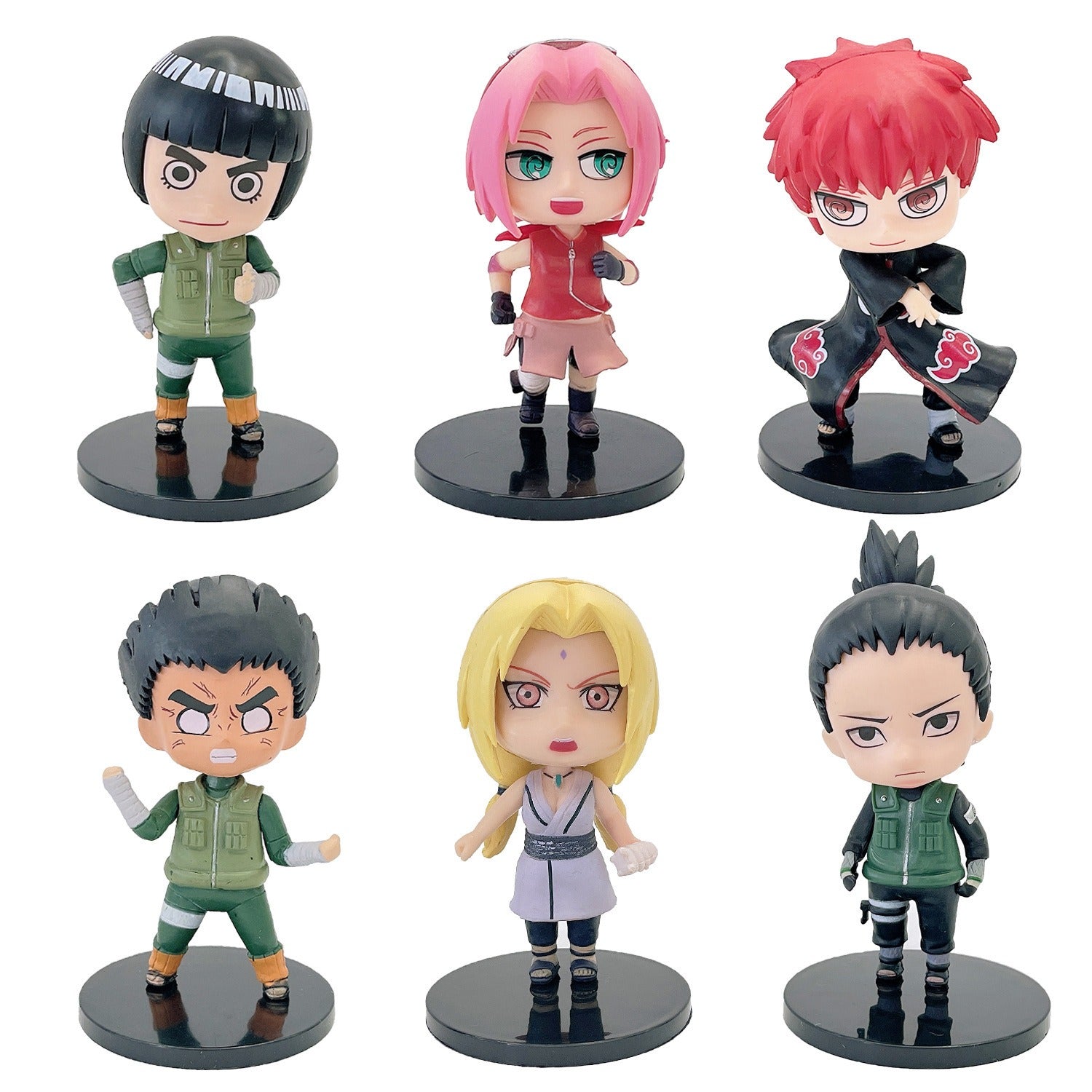 6 figurines Naruto