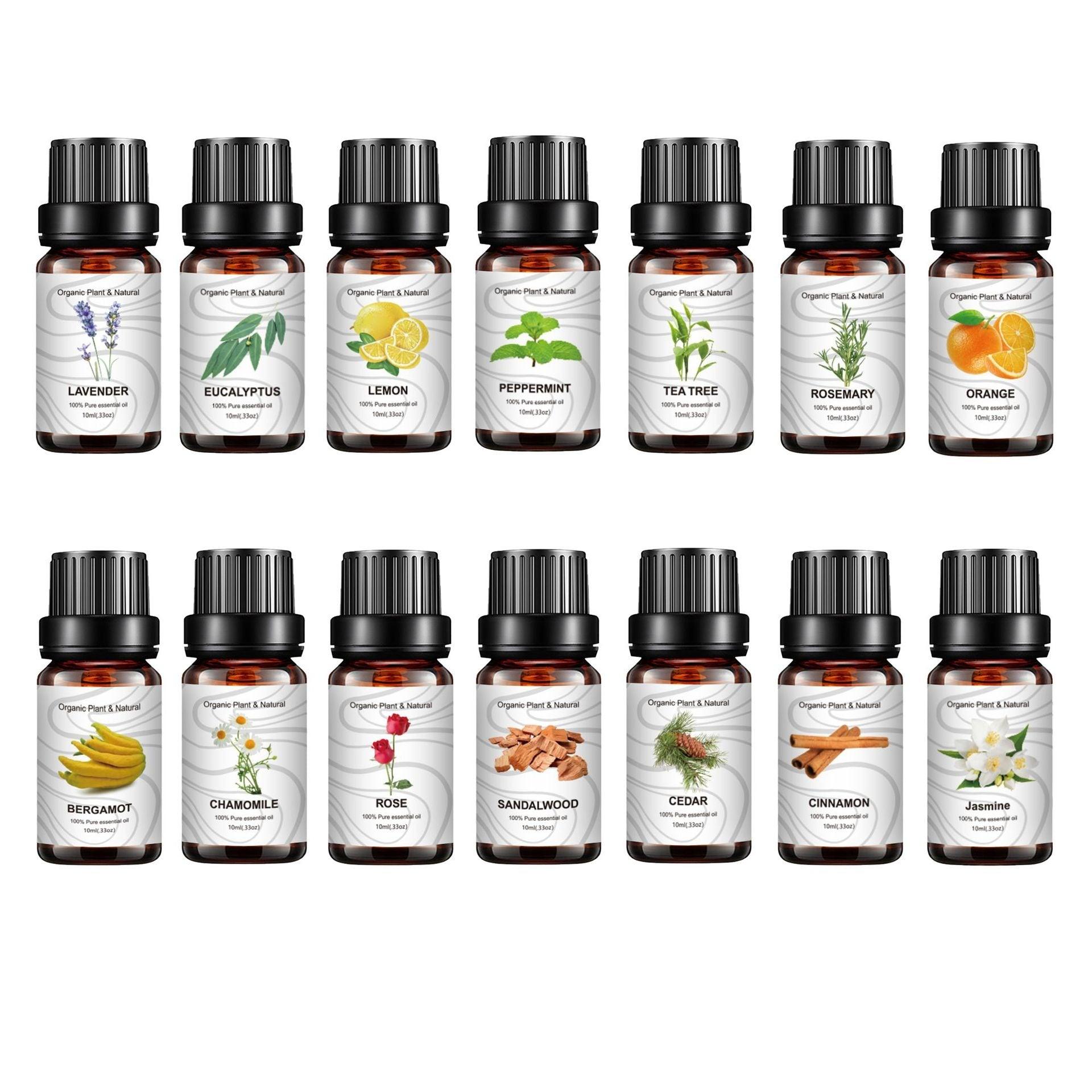 Juego de 14 aceites esenciales de 10 ml