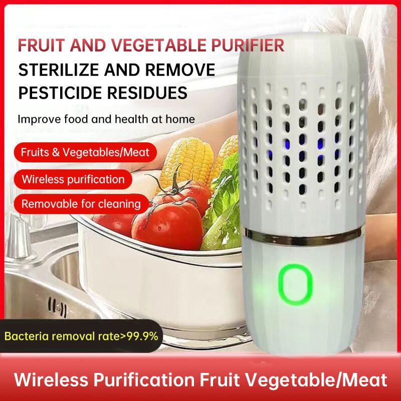 Portable fruit and vegetable cleaner