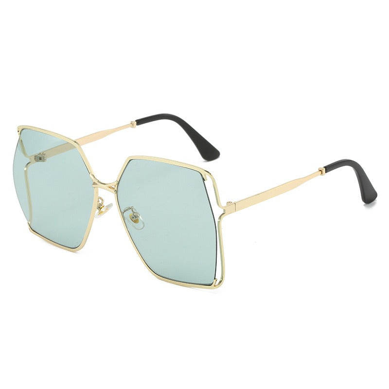 Trendy metal women's sunglasses