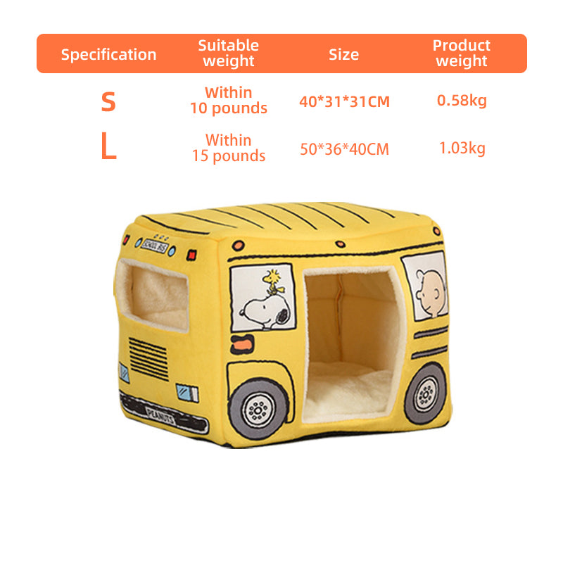 Bus-shaped cat kennel