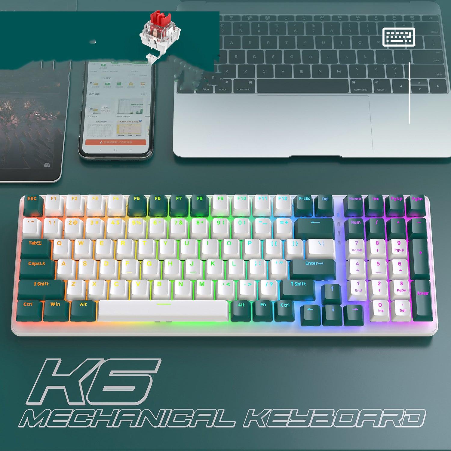 Teclado mecánico inalámbrico K6