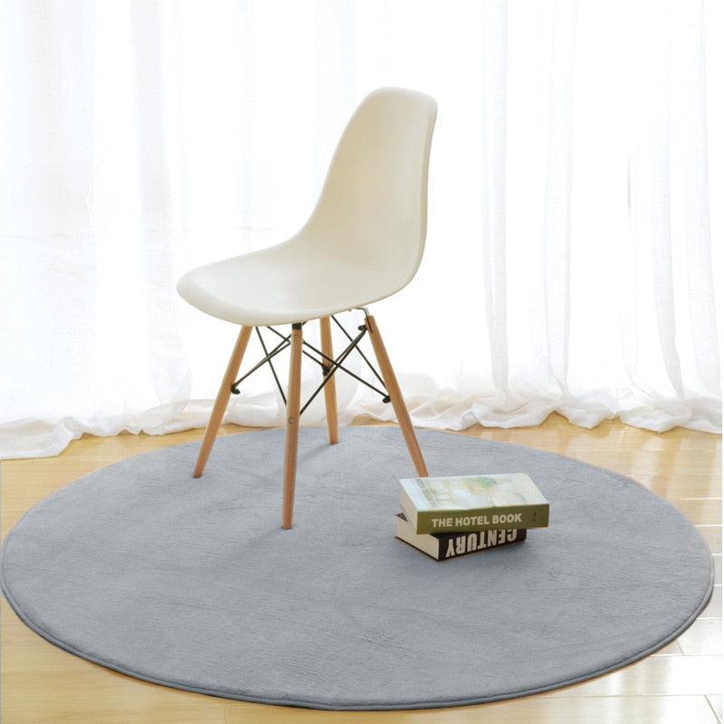 Round memory foam rug