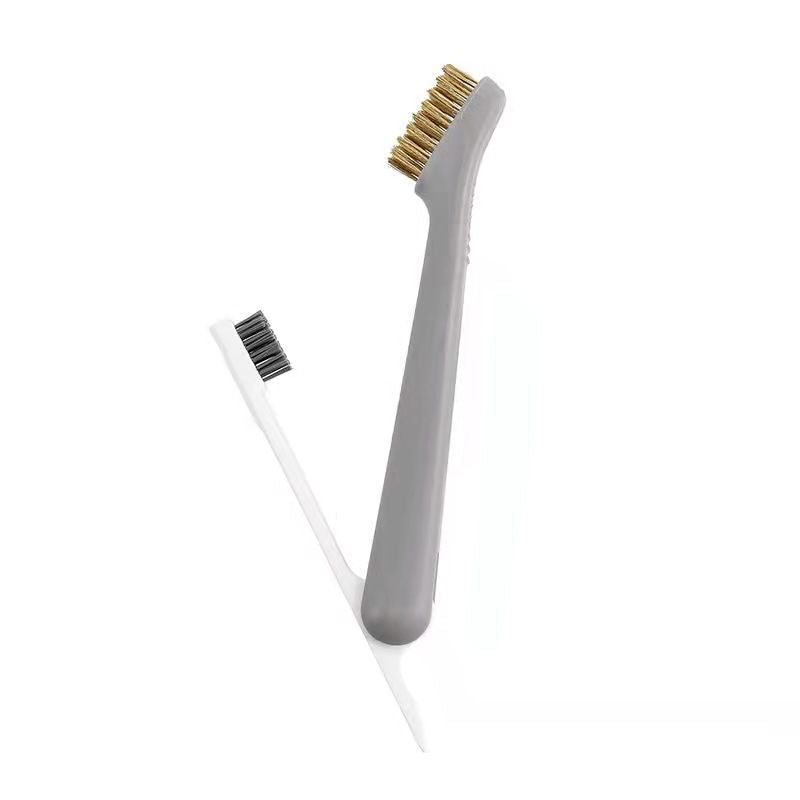 Stainless steel stove decontamination brush