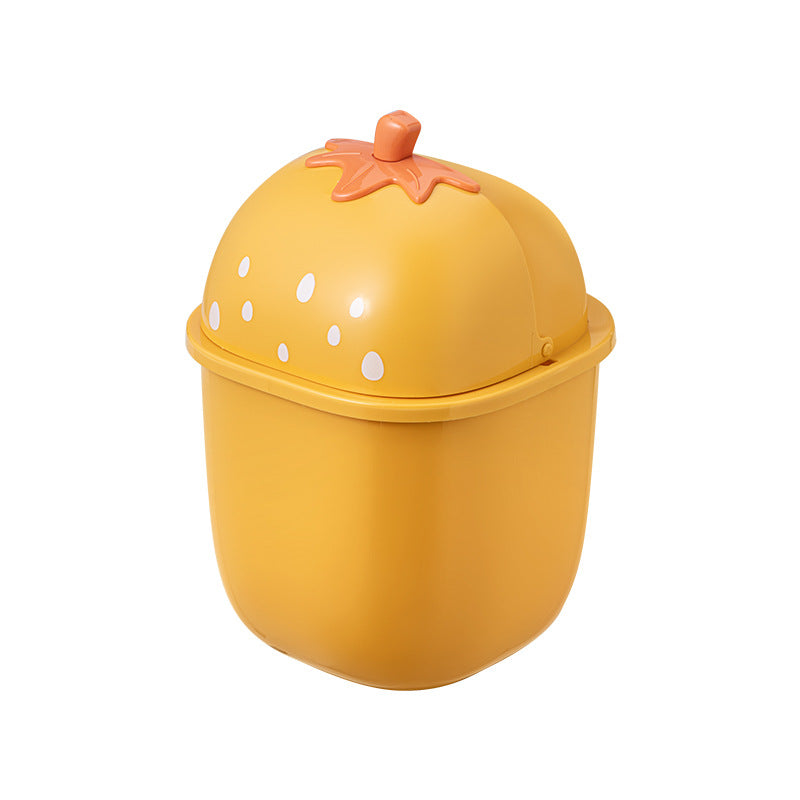 Mini strawberry trash can with lid