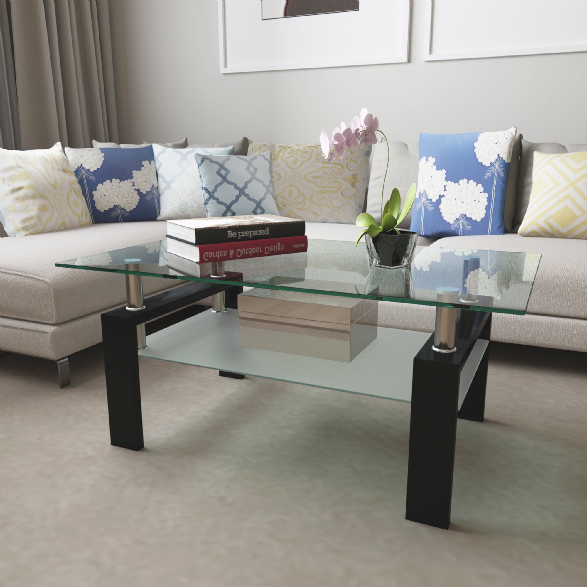 Rectangular Glass Coffee Table