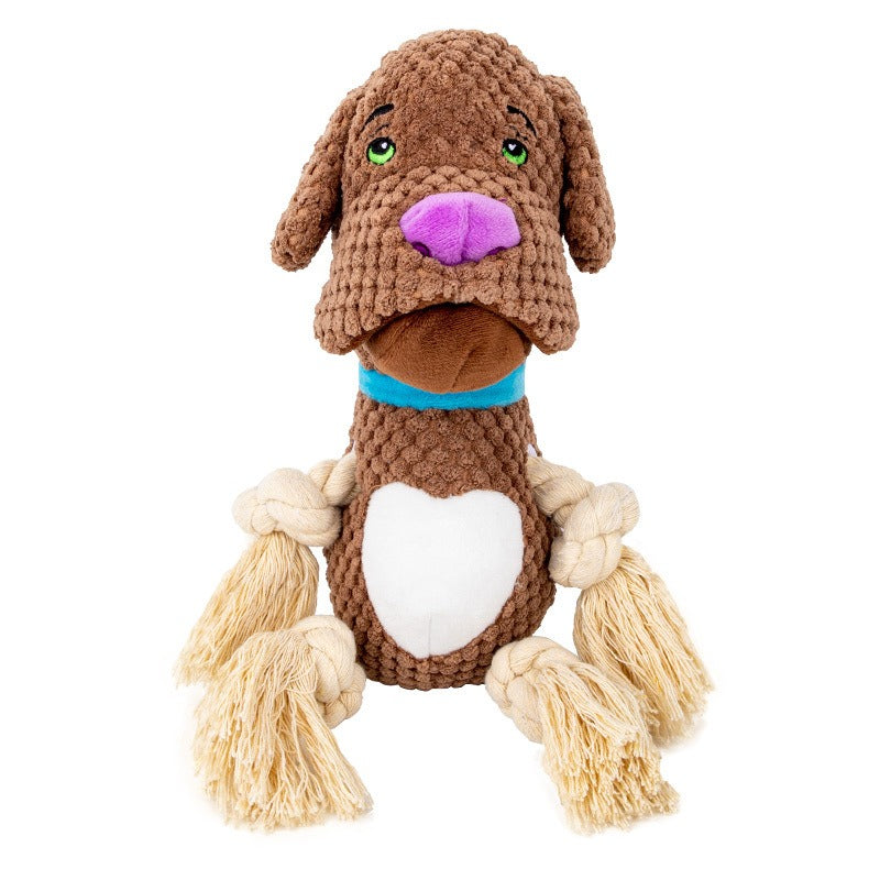 Sound plush dog toy resistant