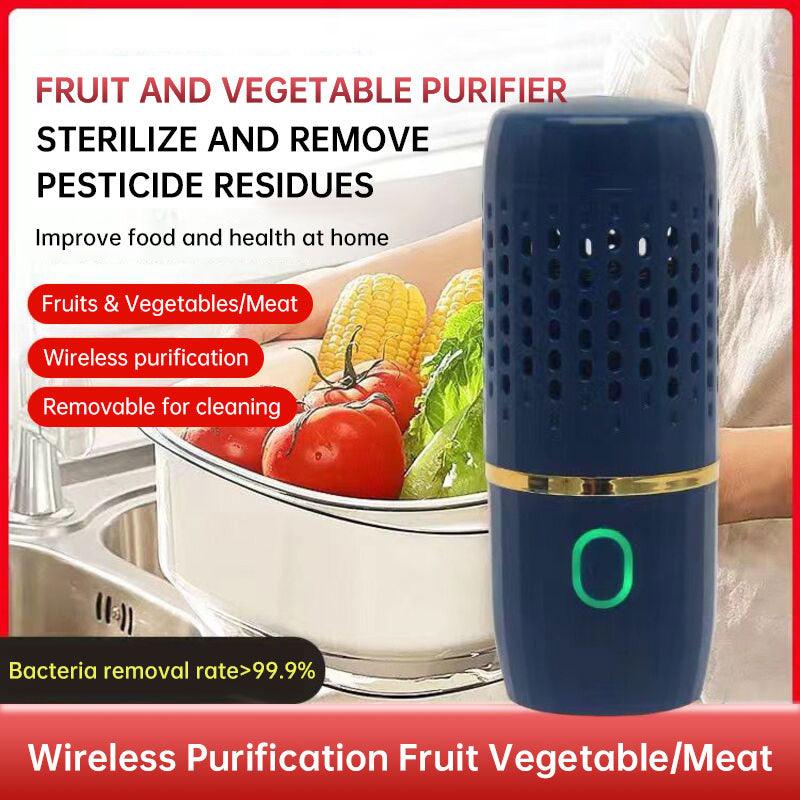 Portable fruit and vegetable cleaner