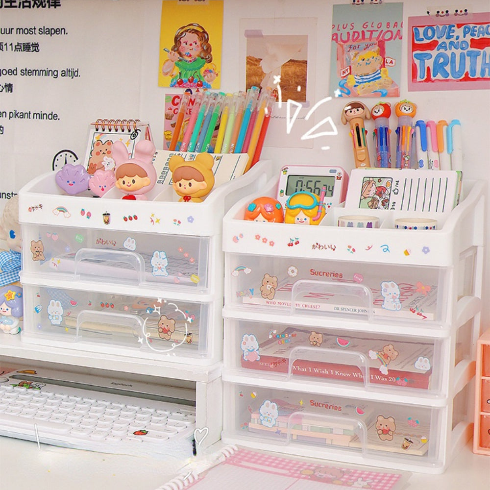 Plastic organizer with drawers