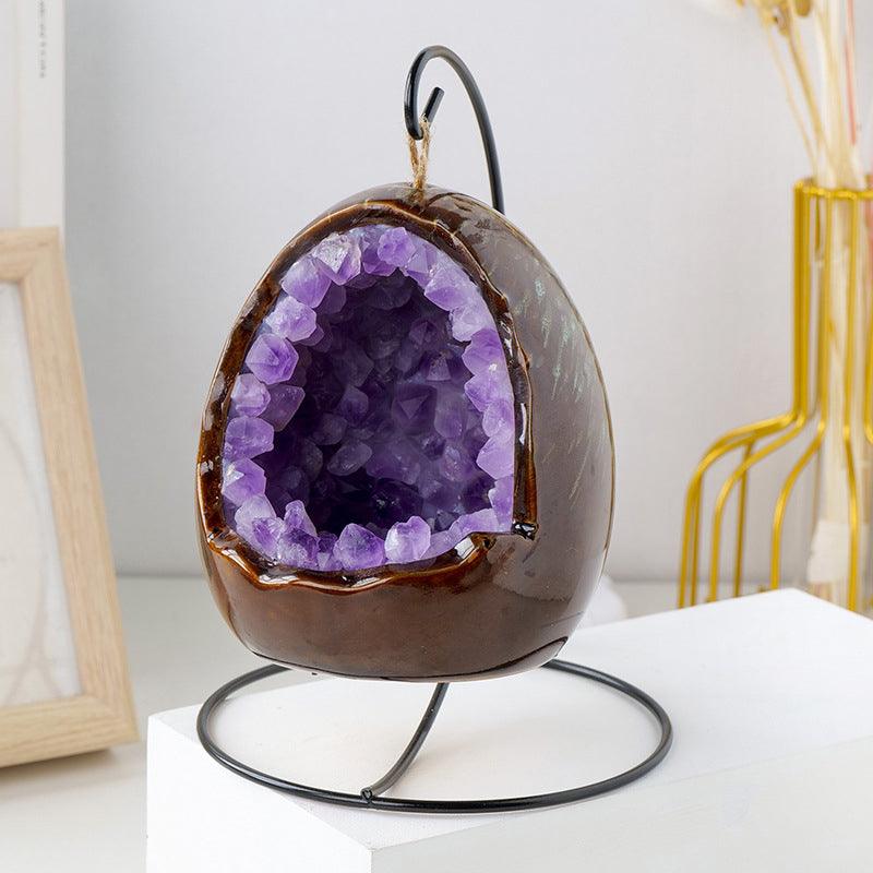 Amethyst Dinosaur Egg Light