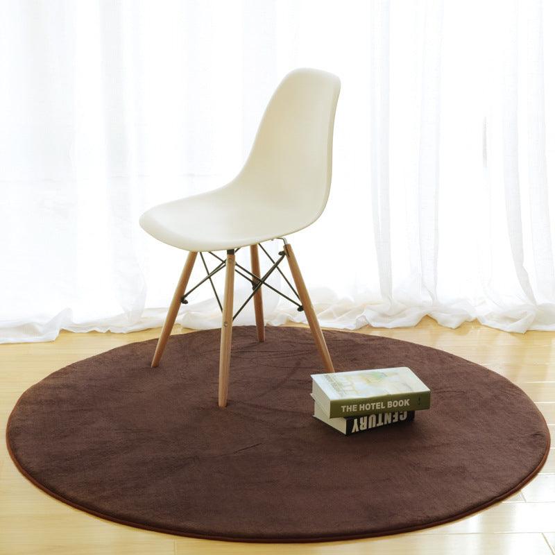 Round memory foam rug