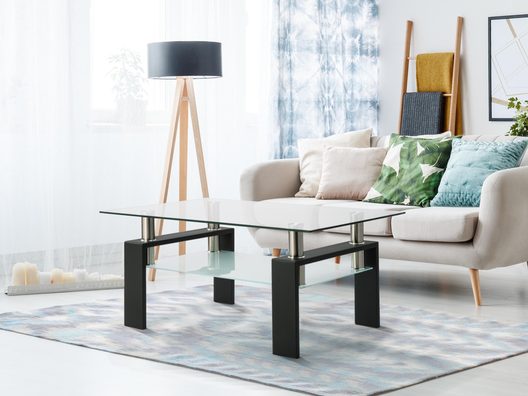 Rectangular Glass Coffee Table