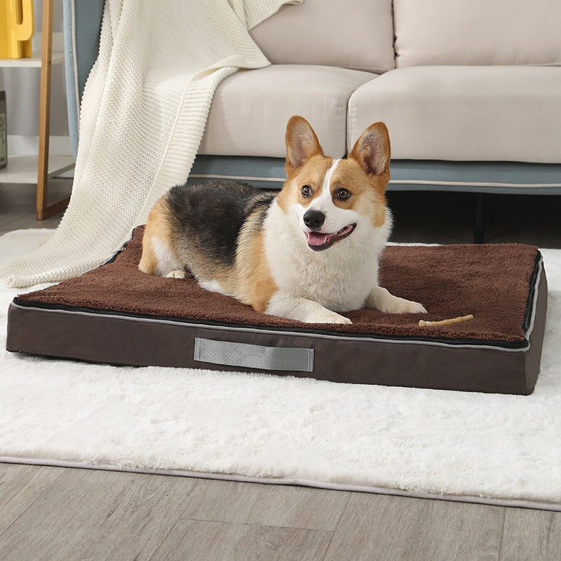 Tapis pour chien en mousse à mémoire de forme, lavable