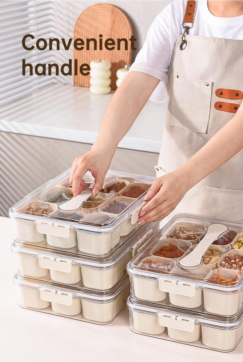 Snackle Box: Veggie Tray with Lid & Handle