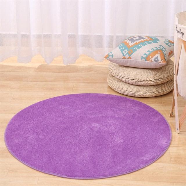 Round memory foam rug