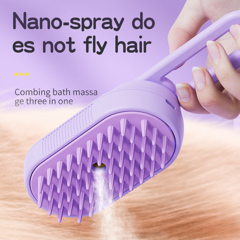 USB comb for cats with spray