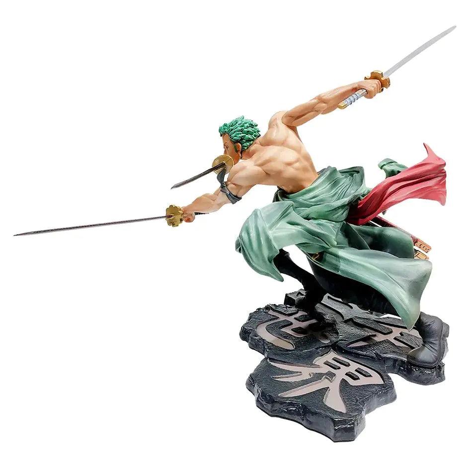 Figura de tres espadas de Zoro de 18 cm