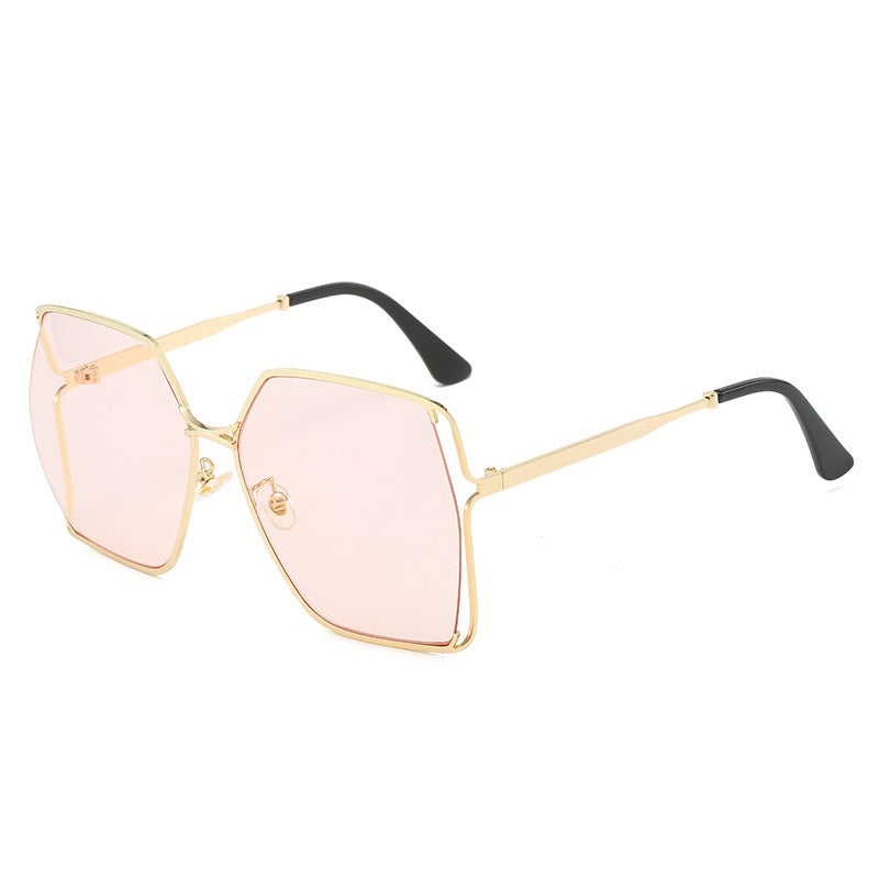 Trendy metal women's sunglasses