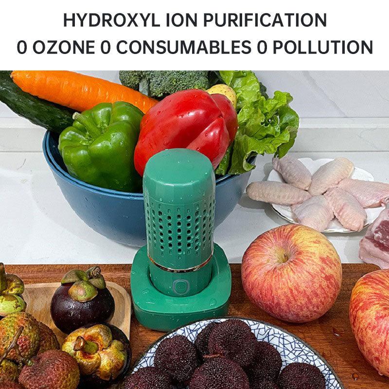 Portable fruit and vegetable cleaner