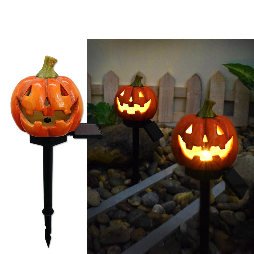 Lampe solaire en forme de crâne pour Halloween