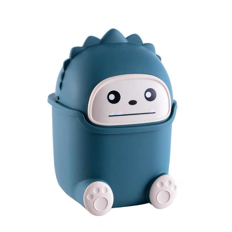 Mini cute desktop trash bin