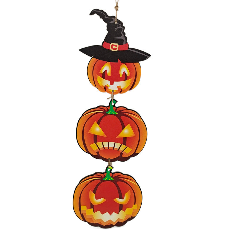 Wooden Hanging Pumpkin Decor