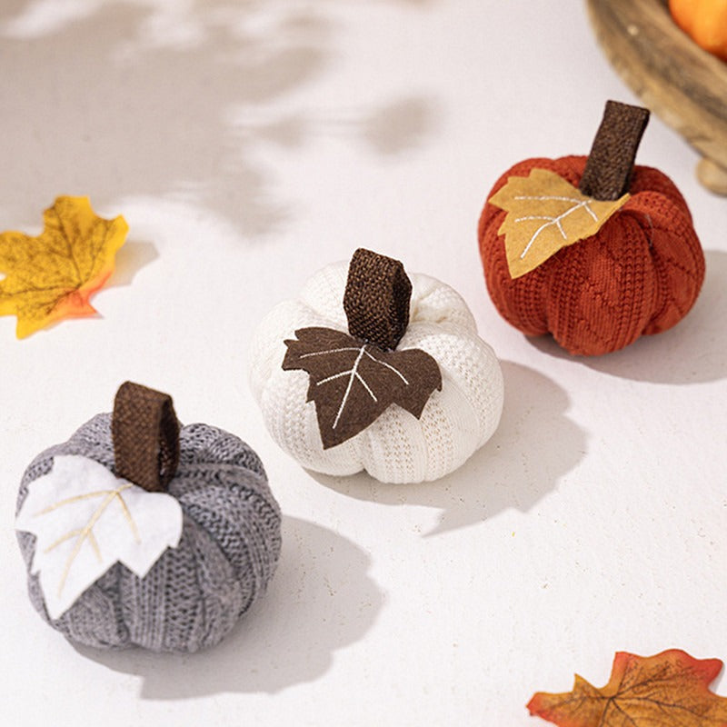 Knitted Pumpkin Ornament