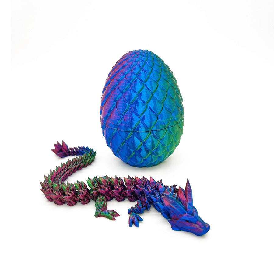 Œuf de dragon 3D, cristal, décor